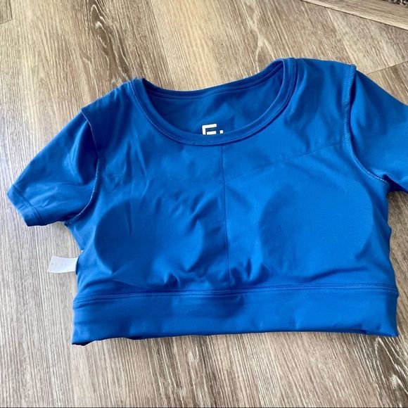 First health blue performance crop Top - Picture 10 of 11